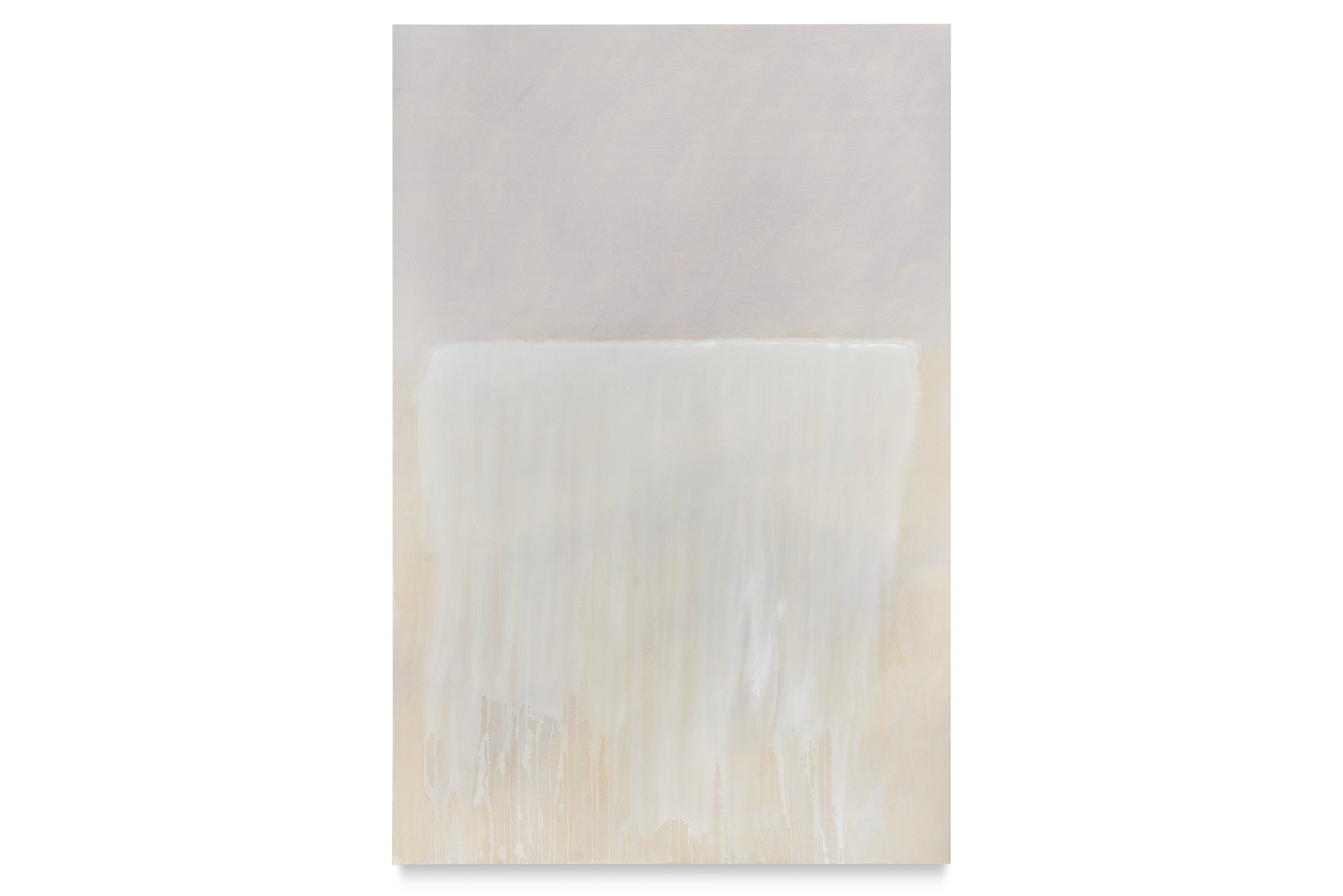 Nino Kapanadze, Cascade III, 2025, Mineral pigments on cotton canvas, 195 x 130 x 4,5 cm