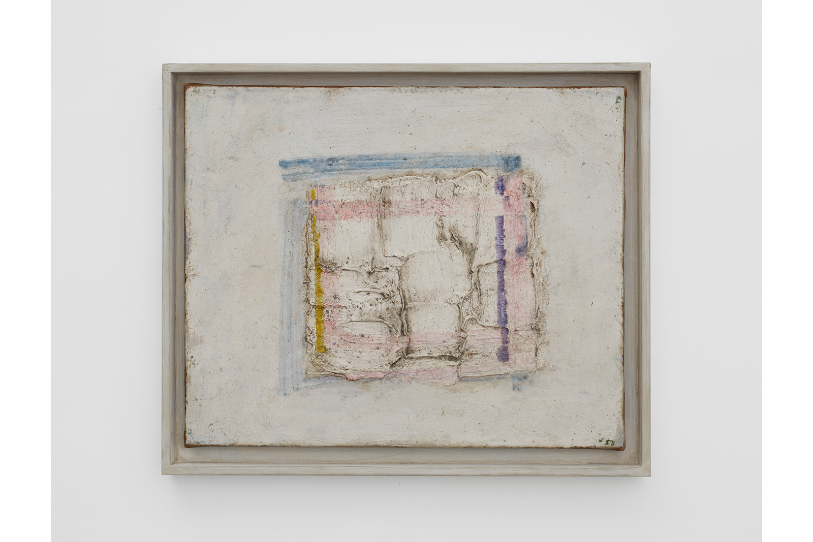 Jean Fautrier, Variation sur un carré (tableau à 4 côtés), 1958