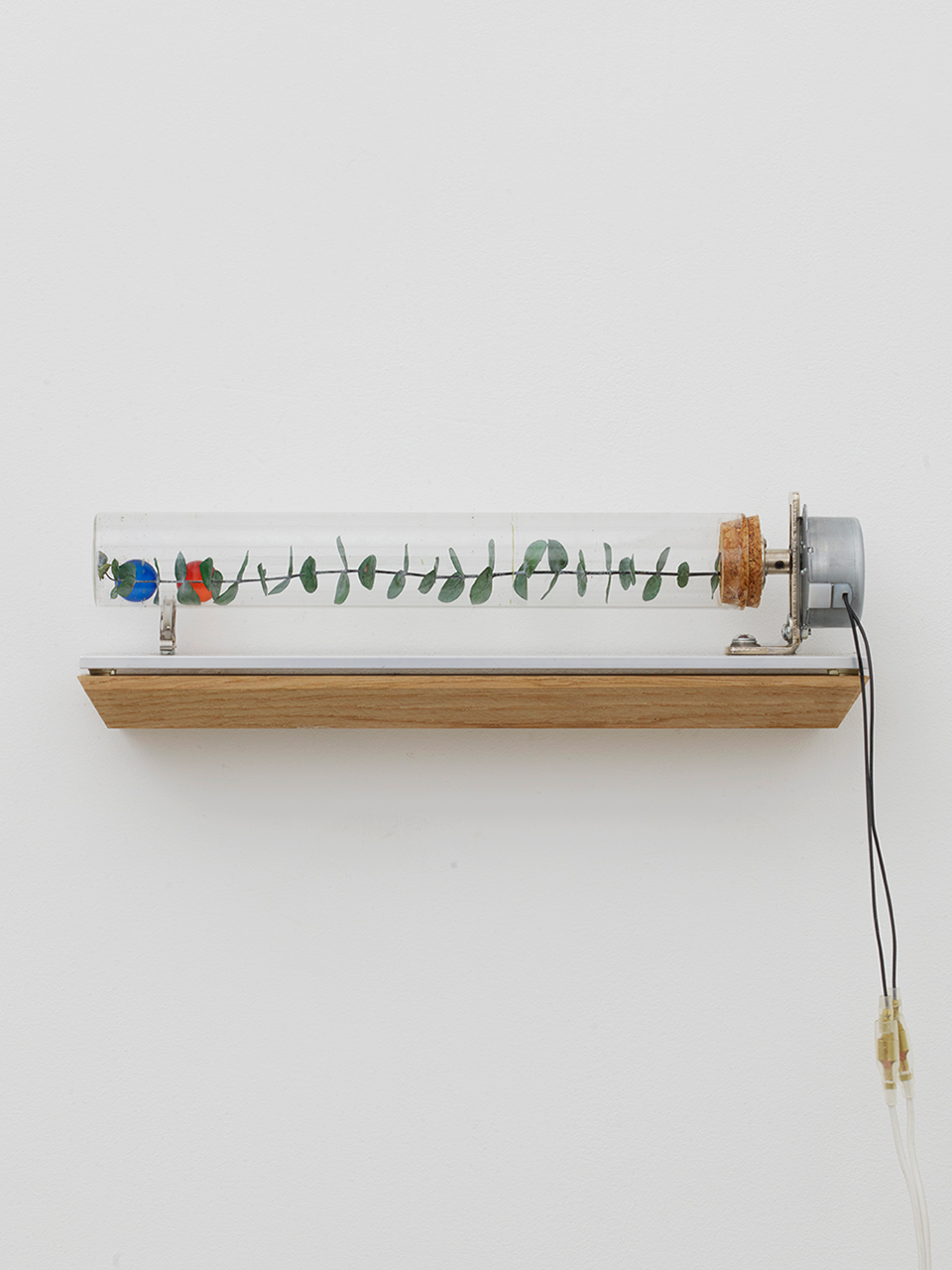 Yukio Fujimoto, Revolution & Gravity (Red and Blue Glass Balls), 2020